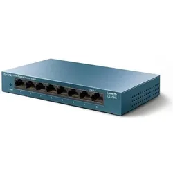TP-Link Switch Desktop (8 Ports), Netzwerk Switch, Blau