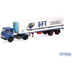 Modellbau Schwarz GFT Wetzlar Scania Vabis LB76 Kühlkoffersattelzug 87MBS026239