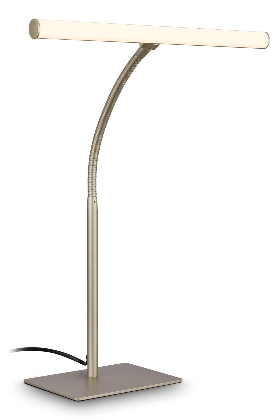 Briloner LED bureaulamp met kabelschakelaar, satijn metallic, Hoogte: 47,5 cm