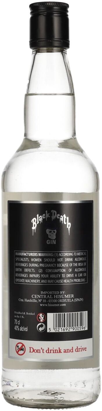 Black Death Gin Black Death London Dry Gin 40% Vol. 0,7l