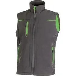 Softshellweste "UNIVERSE" Future - L (DE size: M) - asphalt grey/green