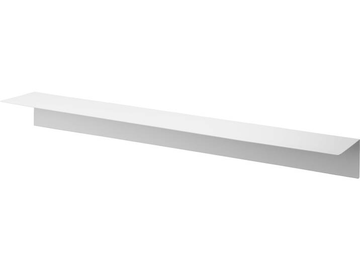 YAMAZAKI 1931 Tower WallMounted Shelf with Magnetic Panel (90 cm), White, Steel/