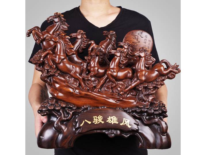Statue de cheval de lecture porte-bonheur de style chinois créatif, résine, cadeaux de bon augure, artisanat de la maison, salon, ornements de bureau, cadeaux d'ouverture