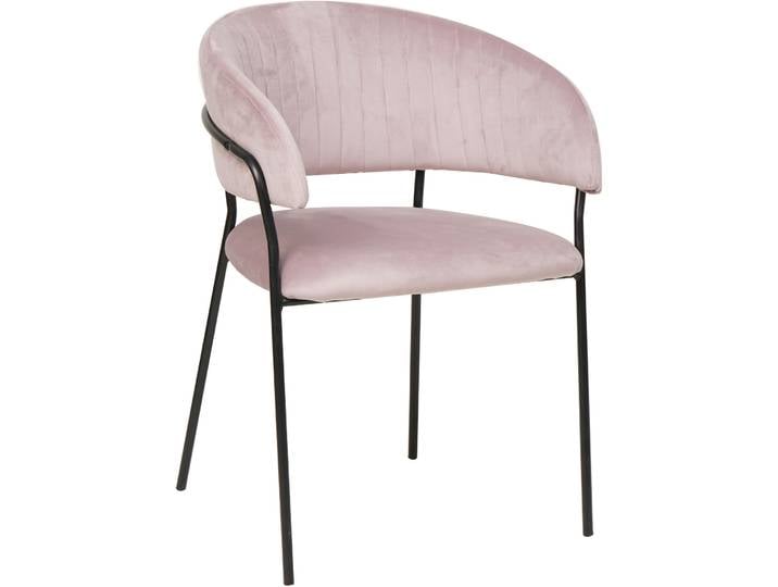 Stuhl Calvin rose Samt