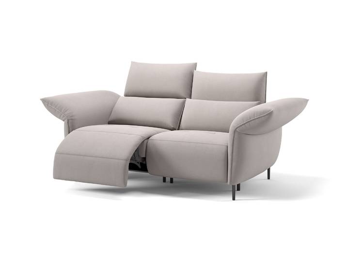 Stoff Sofa BOSA 2-Sitzer Verstellbare Armlehnen Funktionscouch Relaxcouch