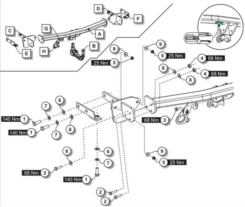 Attelage Jeep Compass y compris AdBlue (07/17-04/25) RDSOV