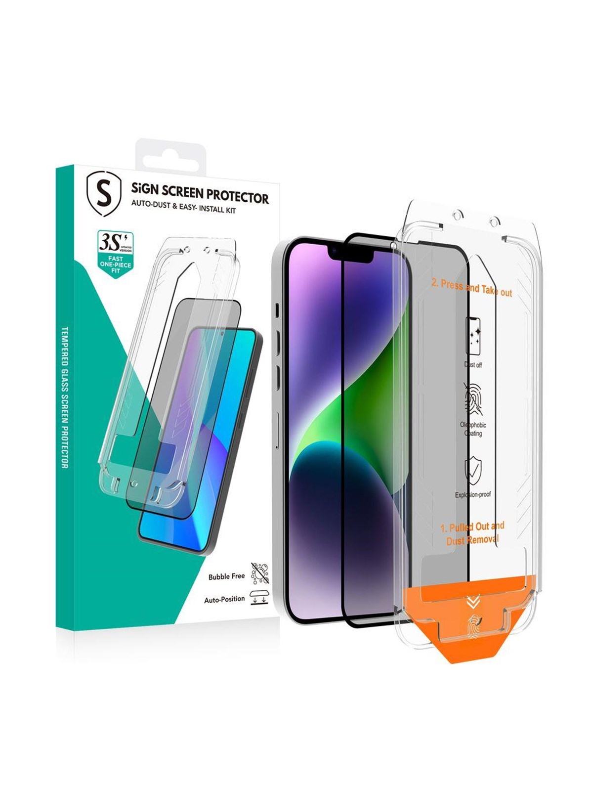 SiGN Privacy Screen Protector iPhone 14 Plus/13 Pro Max - EZ Apply applicator