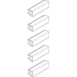 ABN GSBM250N5 Berührungsschutz für CU 12x5/10mm_5x 250 250mm lang (5 Stück)