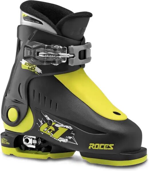 Kids Ski Boots Roces Idea Up 6in1 adjustable (16-18.5 - Black/Green)  - Black;Yellow - Size: 16-18.5