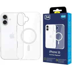 3MK Etui EverClear MagCase do Apple iPhone 16 (Apple iPhone 16), Smartphone Hülle, Transparent