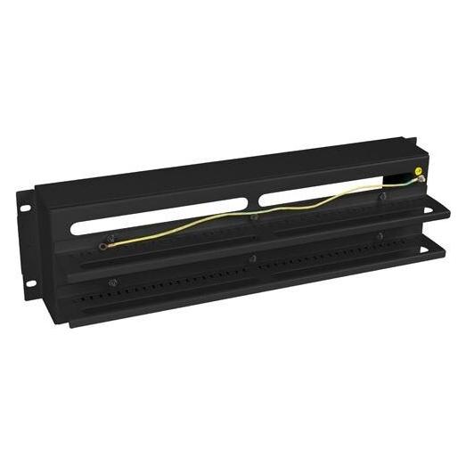 Lanberg Voltage distribution panel 3U 19 inches with DIN ts-35 rail, black (AK-VDP103-B)