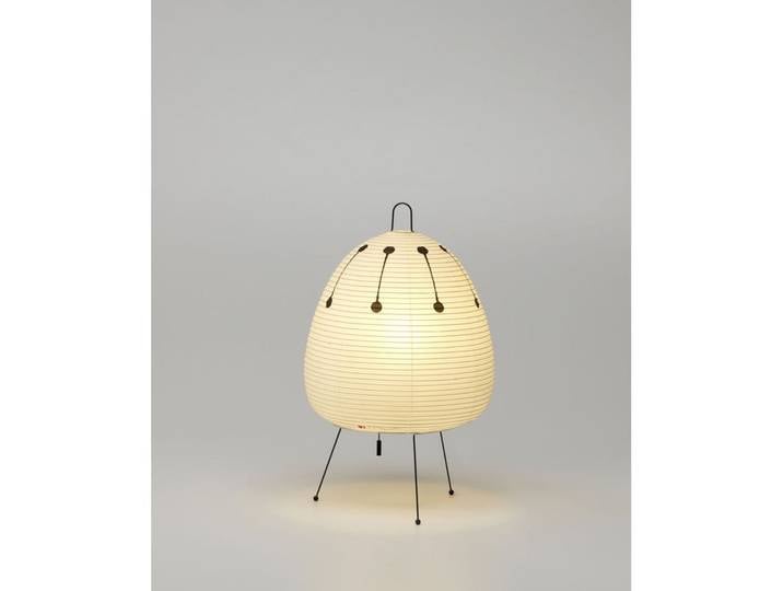 Lampe à poser Akari 1AD, blanc/noir - Vitra - Salon / séjour - Papier / carton