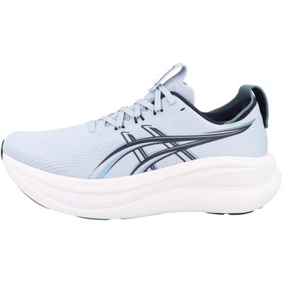 Laufschuh ASICS "Asics Gel-Nimbus 28 Laufschuhe Herren Schuhe", Herren, Gr. 44, blau (hellblau), Textil, Schuhe Laufschuh, Verstärkte Ferse