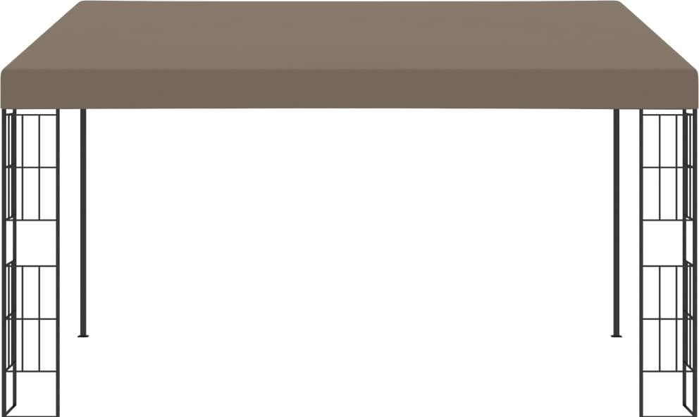 vidaXL Wandtuin met stoffen bekleding, 4 x 3 meter, taupe