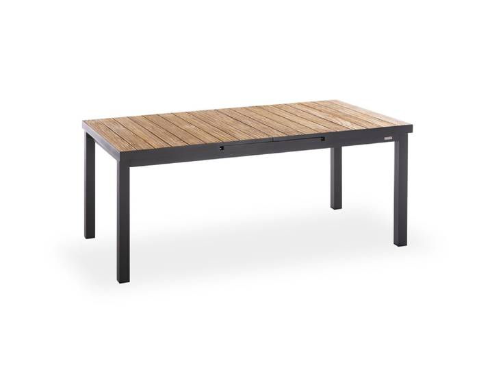 Niehoff Nantes Ausziehtisch Aluminium/Teak 180/240x100 cm