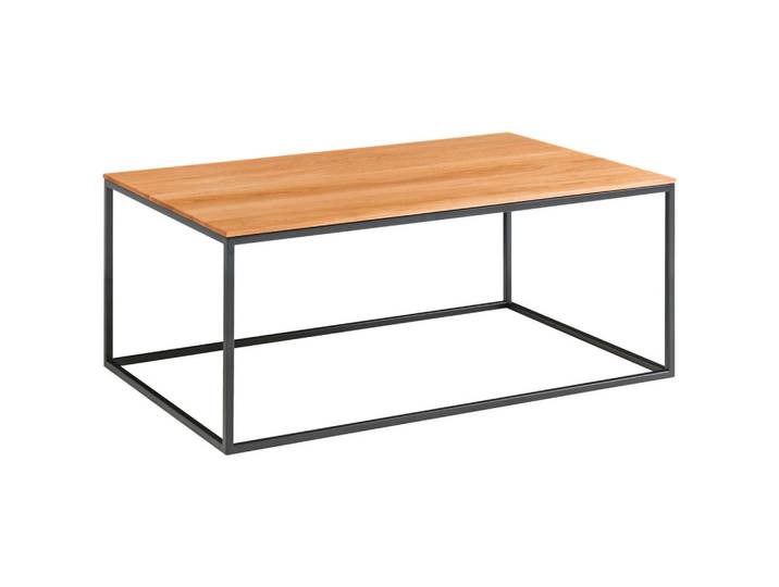 Johann Jakob Couchtisch, Schwarz, Eiche, Holz, Eiche, massiv, rechteckig, 60x41.5x100 cm, Holzmöbel, Holztische, Couchtische Holz