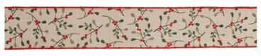 Melrose International Holiday Berry Ribbon (Set of 2)