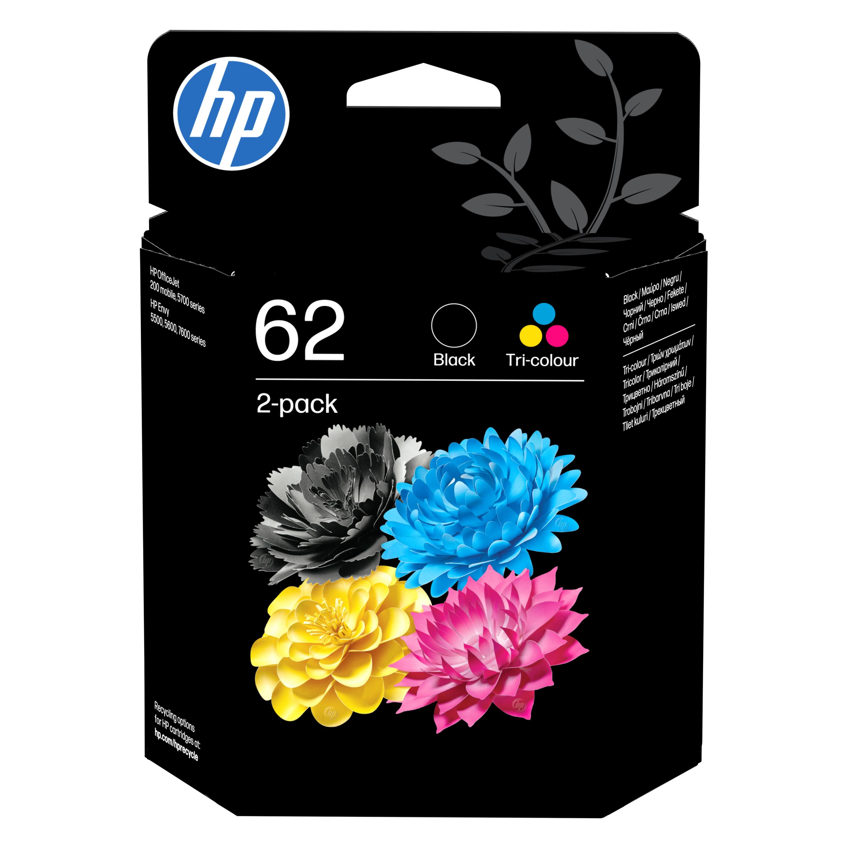 HP 62 (BK, C, M, Y) (N9J71AE)