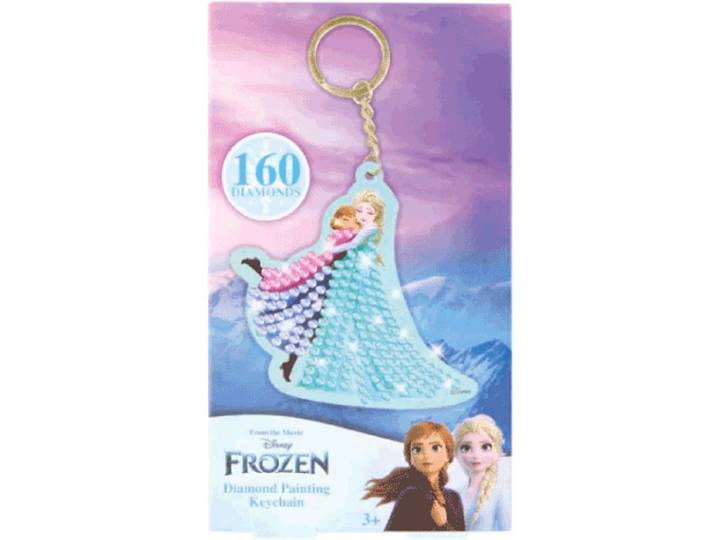 Frozen Diamond Painting - Sleutelhanger - Glinsterende steentjes
