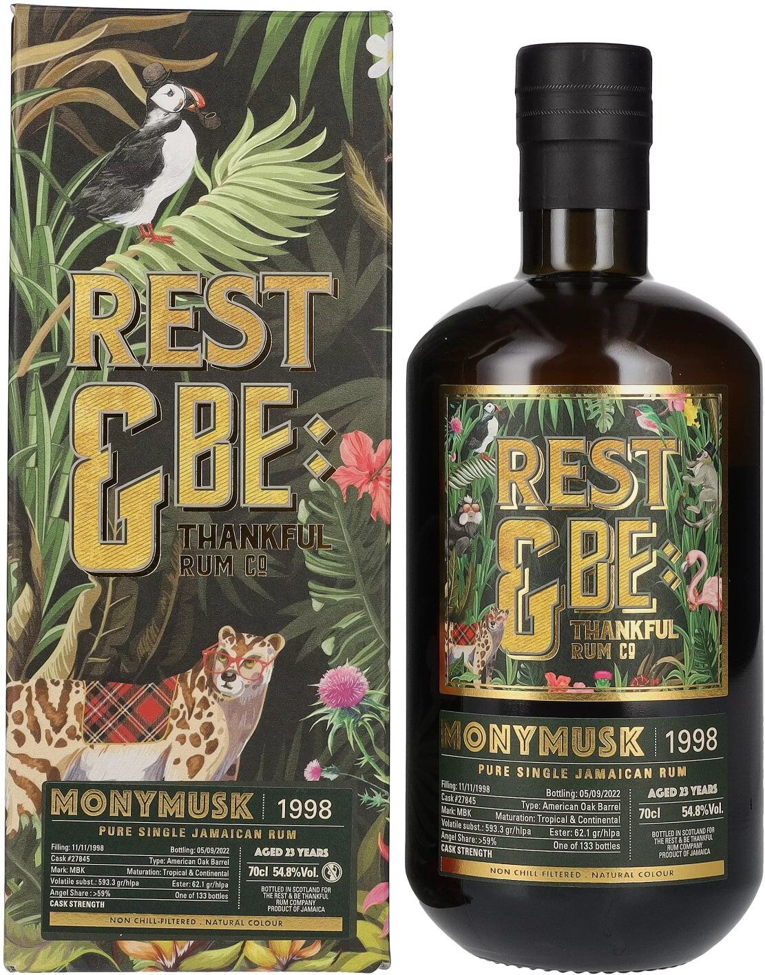 Rest & Be Thankful Whisky & Rum Rest & Be Thankful MONYMUSK 23 Years Old Pure Single Jamaican Rum 1998 54,8% Vol. 0,7l in Geschenkbox