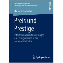 Preis und Prestige, Fachbücher von Hanna Schumacher