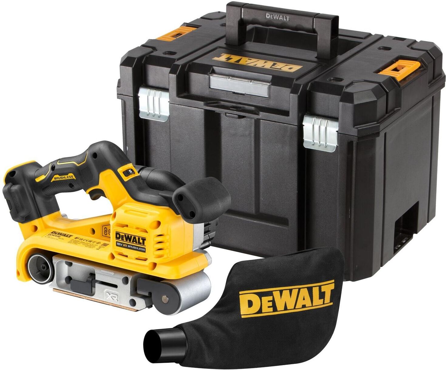 Akku-Bandschleifer DEWALT "DCW220NT-XJ 18 V Solo", gelb, Schleifmaschinen, Akku-Bandschleifer gelb Einheitsgröße