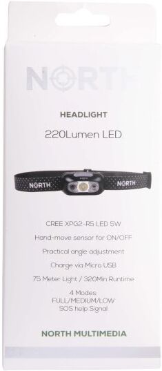 North Pandelampe, 220 Lumen, Sort