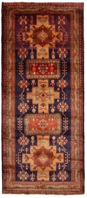 ECARPETGALLERY Hand-knotted Konya Anatolian Dark Navy Wool Rug - 4'7 x 10'11