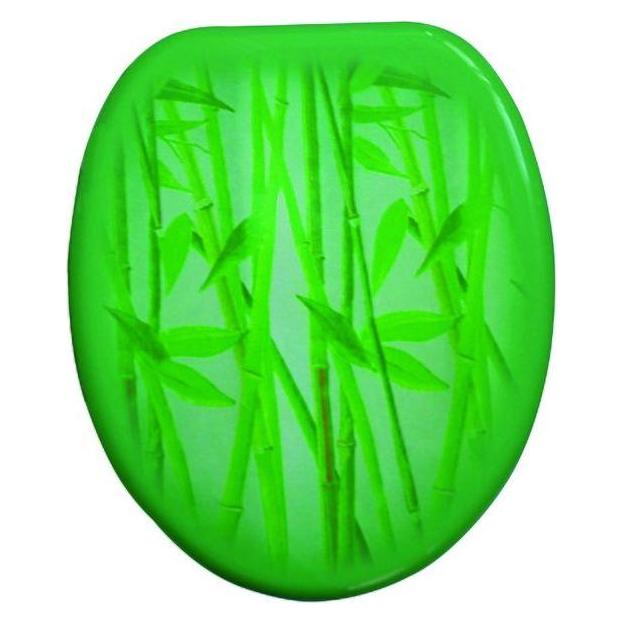 MSV Set Wc 3 Pcs Imprimes Motifs Bambous Vert (140020)