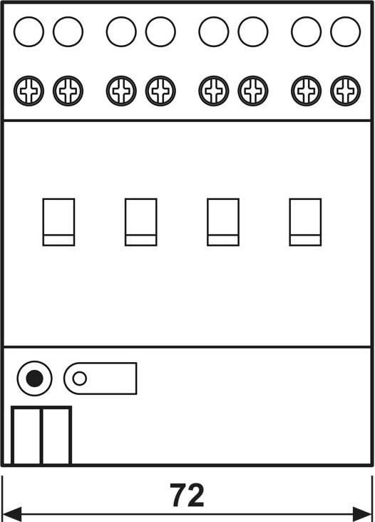 Jung KNX schakelactor 4-voudig 2304.16REGHM