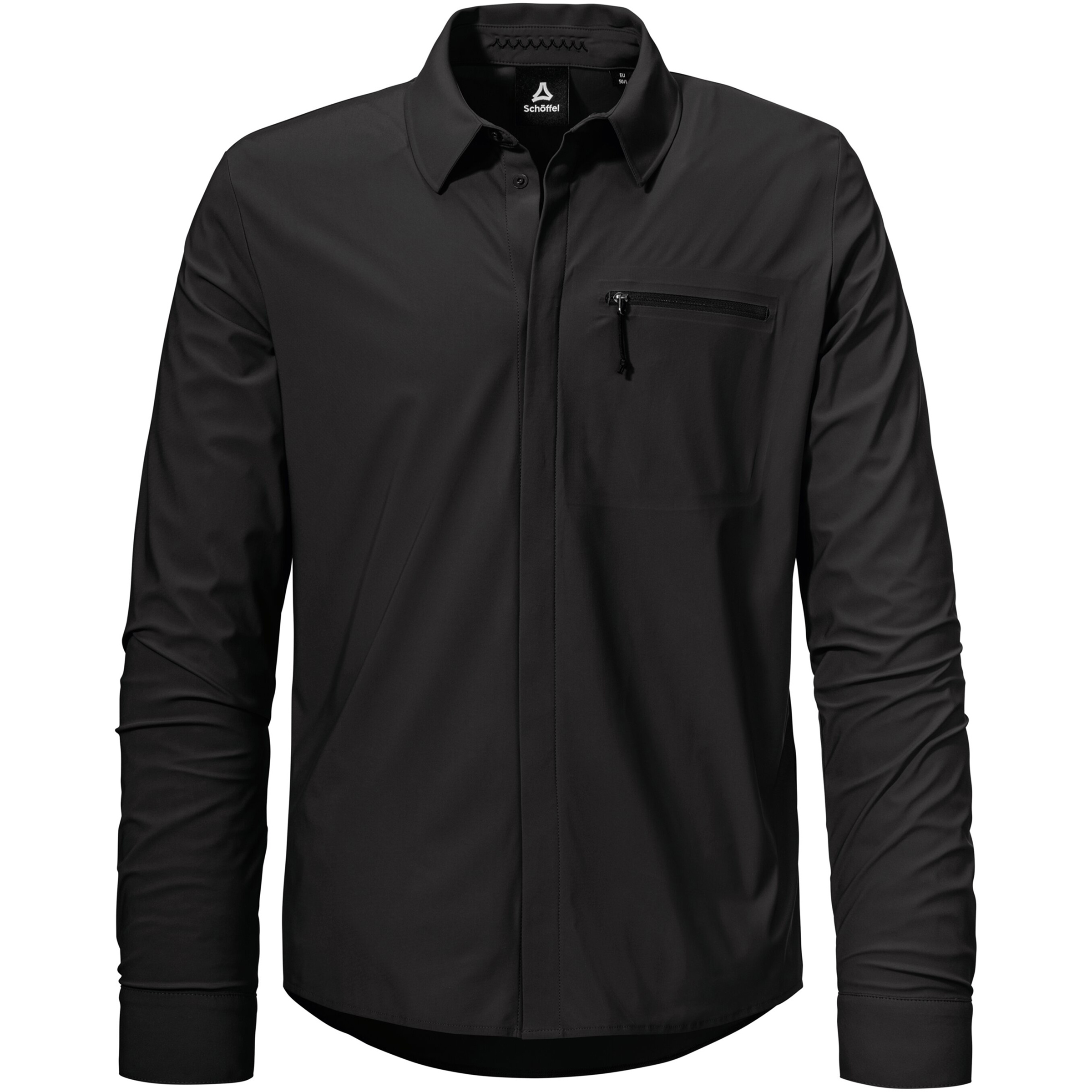 Schöffel Style Calmay Herren Hemden schwarz Größe M Lifestyle Elastisch
