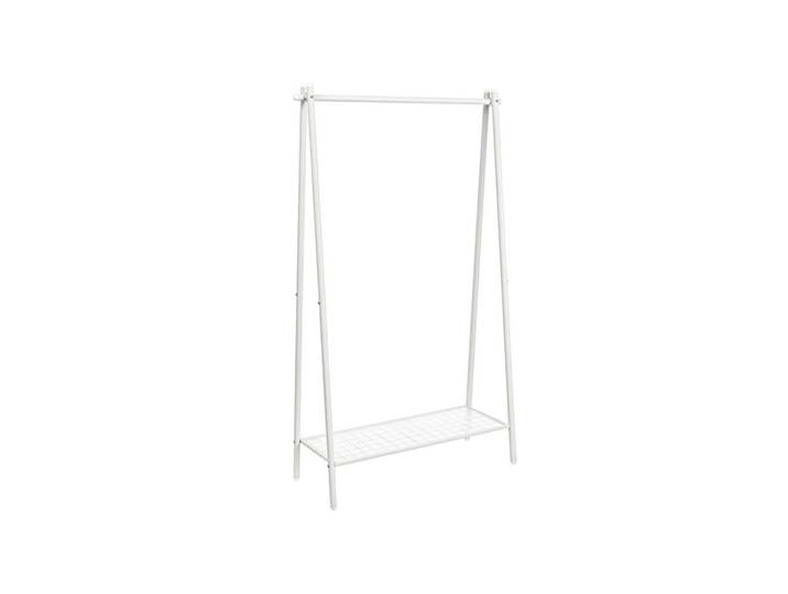 Hansiro Kleiderständer Brazzaville, Weiß, Metall, 92.5x153x33.5 cm, Garderobe, Garderobenständer