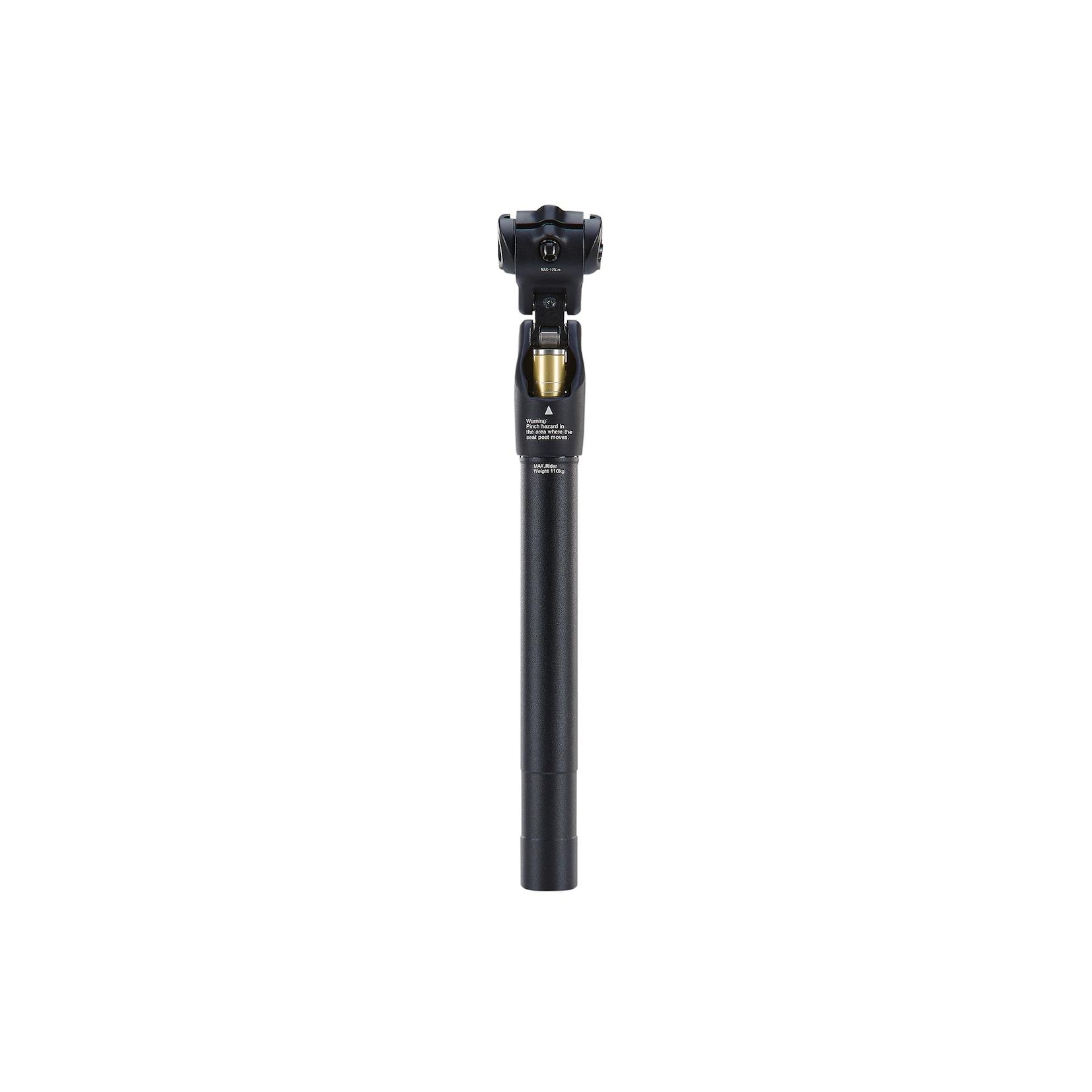 Parallelogramm Sattelstütze, Ø 30,9 mm, 35mm Federweg mit einstellbarer Federung, schwarz