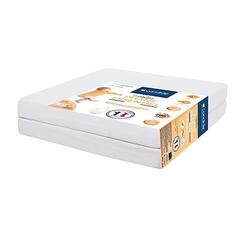 Candide opvouwbaar matras voor baby's, 2-delig, B/D: 120 x 60 cm, Hoogte: 7 cm