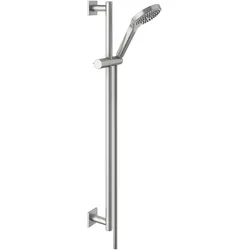 KEUCO IXMO Handbrause mit 3 Strahlarten, 855 mm, eckig, Edelstahl-finish