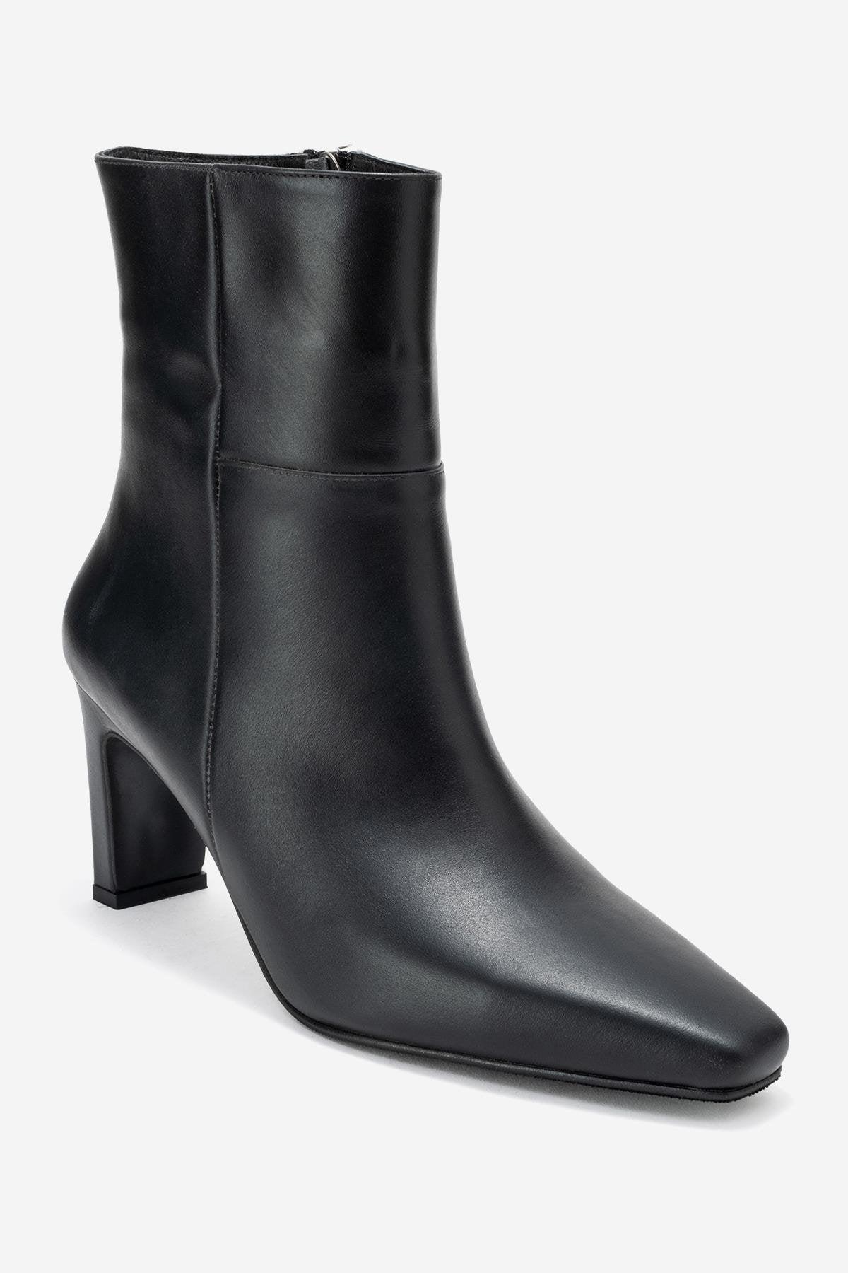 Kyoto Leder Blockabsatz Stiefel