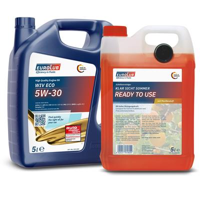 Eurolub 5 L WIV ECO SAE 5W/30 + 5 L Klar Sicht Sommer RTU [Hersteller-Nr. 40003434]