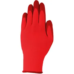 POWERTEC GARDEN Gartenhandschuhe - 5er-Pack, Rot/Rot, Gr. L