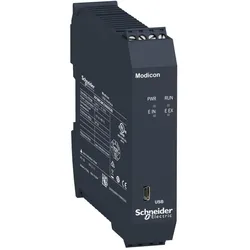 Schneider Electric XPSMCMCO0000UB Busmodul USB für Modicon Sicherheitscontroller XPSMCM, Mini-USB, Schraubklemmen