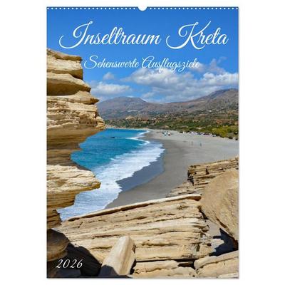 Inseltraum Kreta - Sehenswerte Ausflugsziele (Wandkalender 2026 DIN A2 hoch), CALVENDO Monatskalender