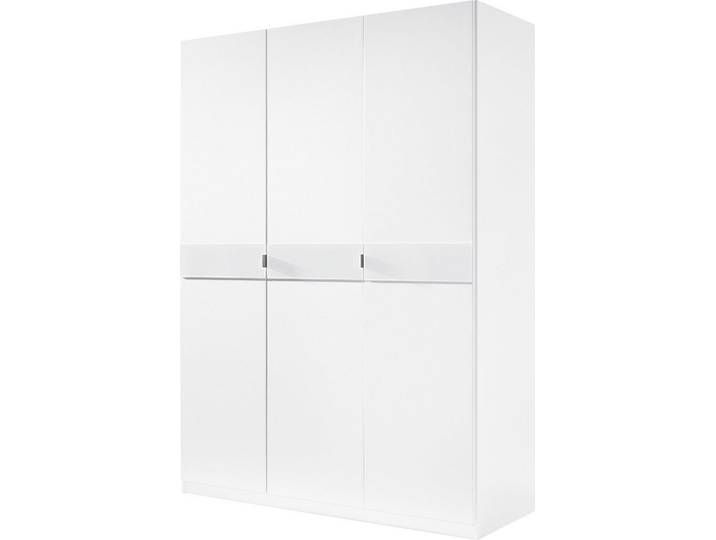priess Kleiderschrank Drehtürenschrank Kleiderschrank Schrank Schlafzimmerschrank Madrid mit farbiger Glasauflage, erweiterbar mit Schrankaufsatz Madrid