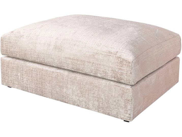 Polsterhocker OTTO HOME Soft&Cosy XXL, B: 125 cm - OTTO. Verlässliche Qualität. , beige, B:125cm H:52cm T:101cm, 100% Polyester, Hocker, Polsterhocker, Mega-Hocker, in Cord oder Chenille-Struktur wählbar