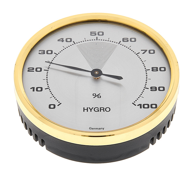 TFA Analogue Hygrometer Brass Ring Gold