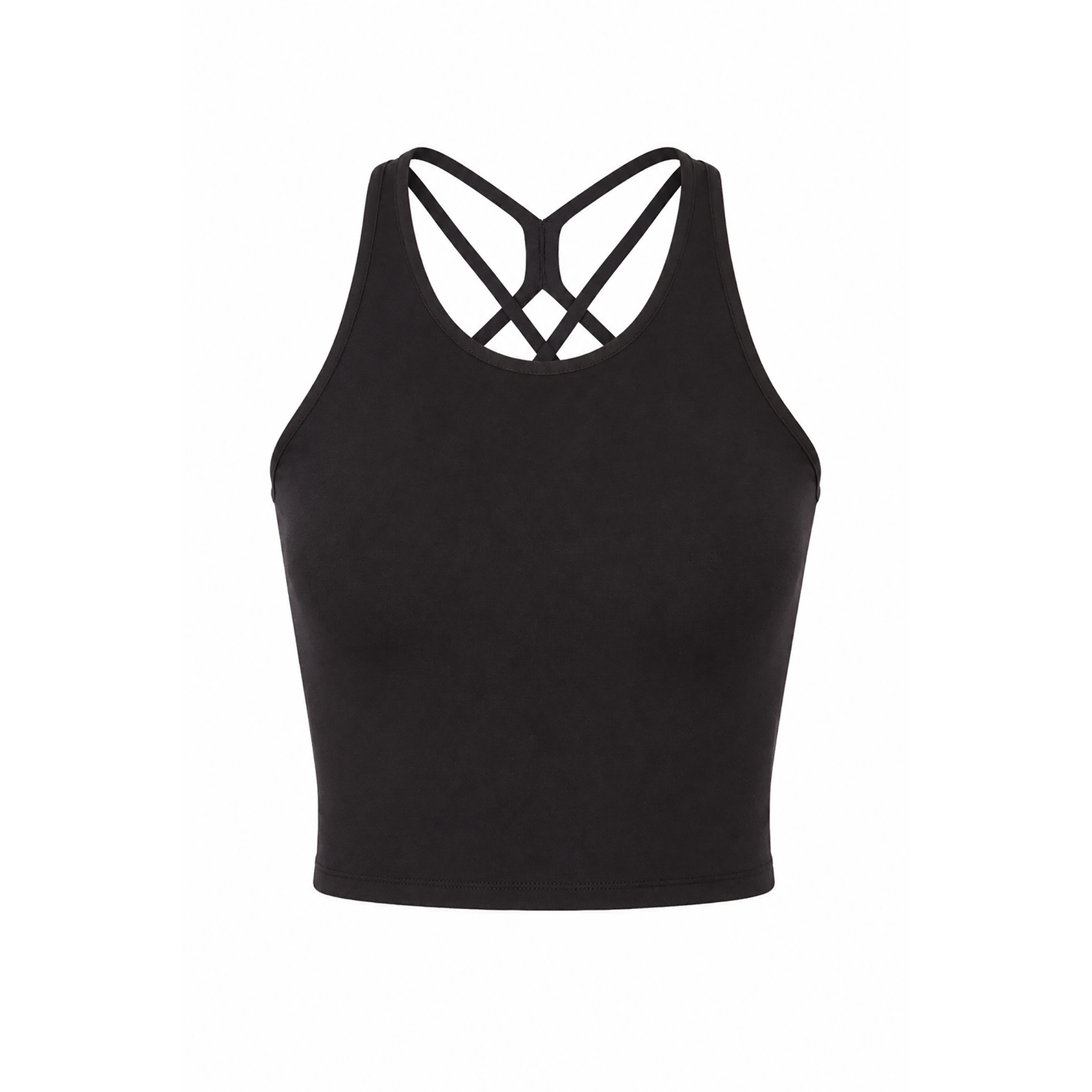 Mandala Cross Top Damen Tanktops schwarz Größe L Yoga | Lifestyle Elastisch Lyocell (Tencel)