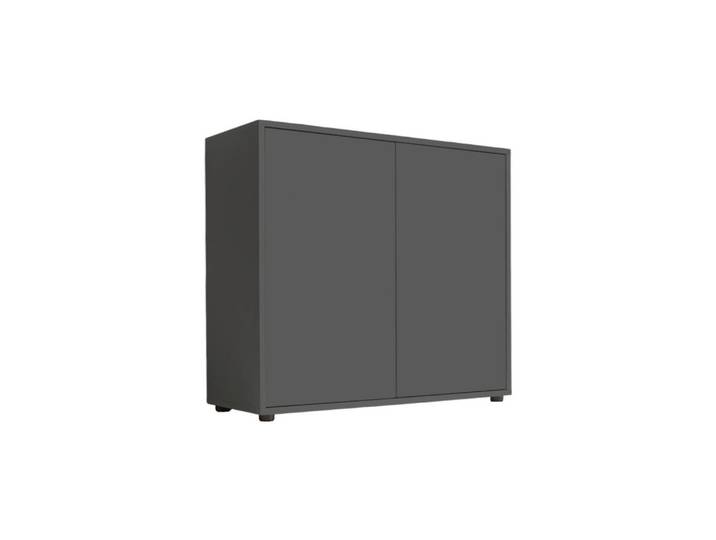 Mid.you Kommode Mailand Typ 4, Anthrazit, Kunststoff, 3 Fächer, 79x73x33 cm, erweiterbar, stehend, Wohnzimmer, Kommoden & Sideboards, Kommoden