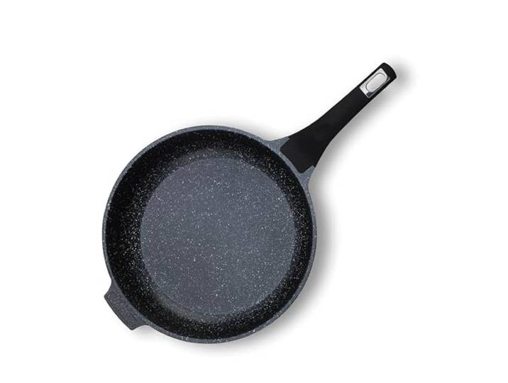GSW Schmorpfanne Titanium Granit Advanced – Gefertigt aus antihaftbeschichtem Aluminium, antihaftbeschichtet, Für Induktion, Gas, Ceran, auch backofengeeignet – ø28cm