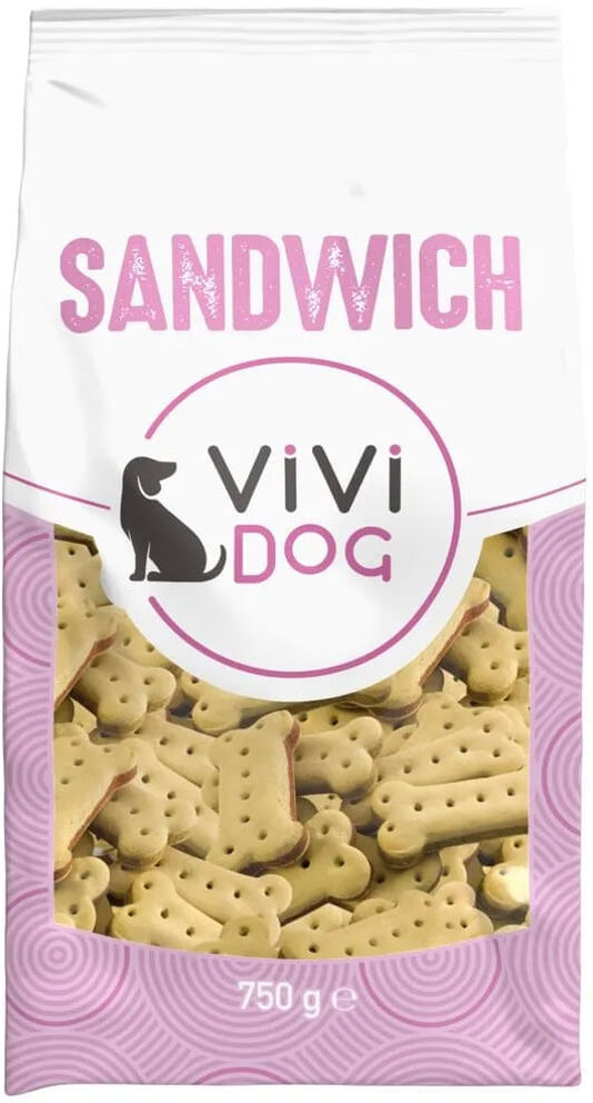 VIVI Expecial You Snack Dog Biscotti Ossi Ripieni 800G KIT RISPARMIO 2X750G