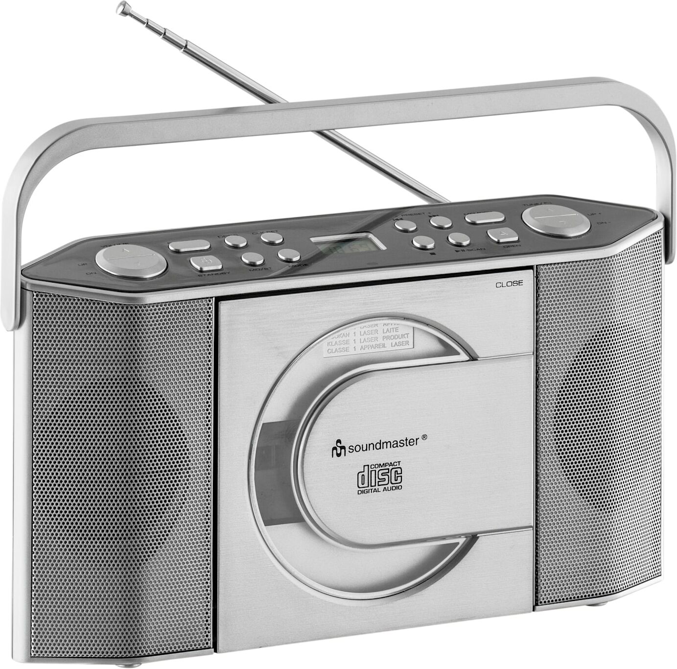Radio "Radio", silber (silberfarben), Radios, Radio silberfarben Einheitsgröße