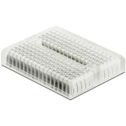 DeLOCK Experimentier-Mini Steckbrett 170 Kontakte transparent