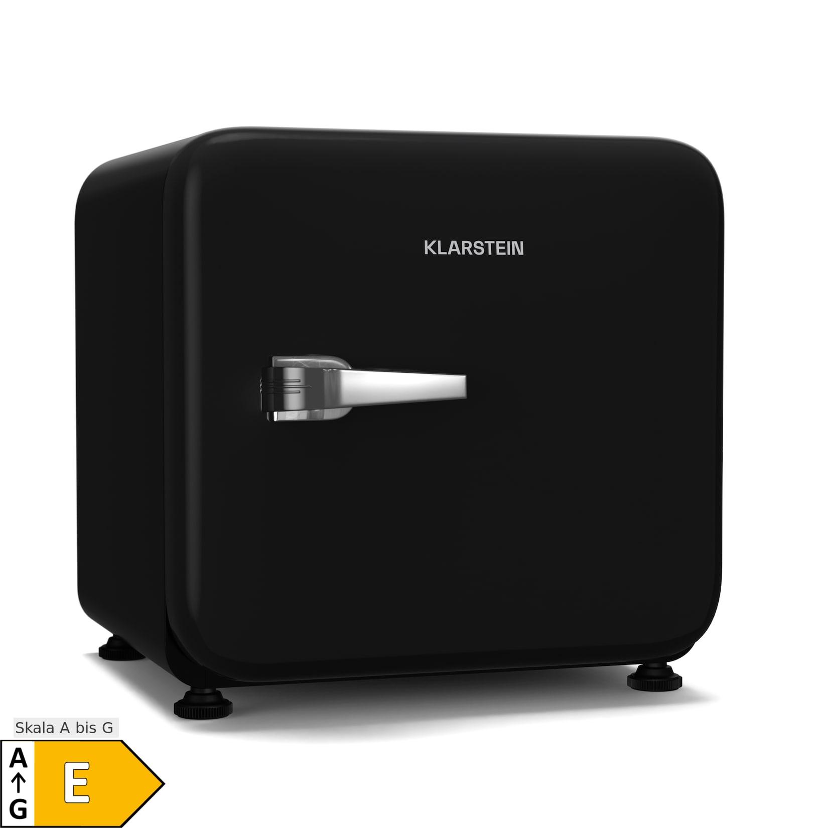 Audrey Evo Kühlschrank 112L Retro-Design leise kompakt 3 Farben Schwarz 43 Liter